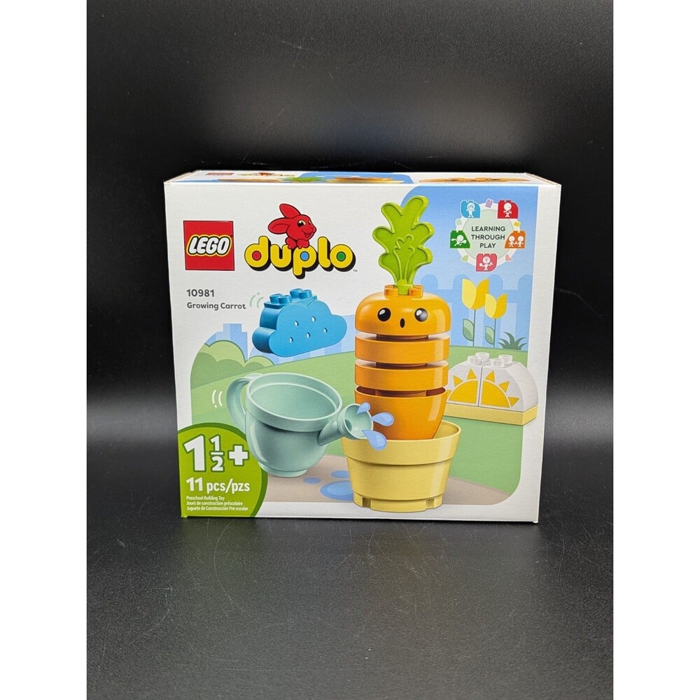 LEGO Duplo 10981 Growing Carrot Stacking Toy for Babies 11 Pcs Retired New